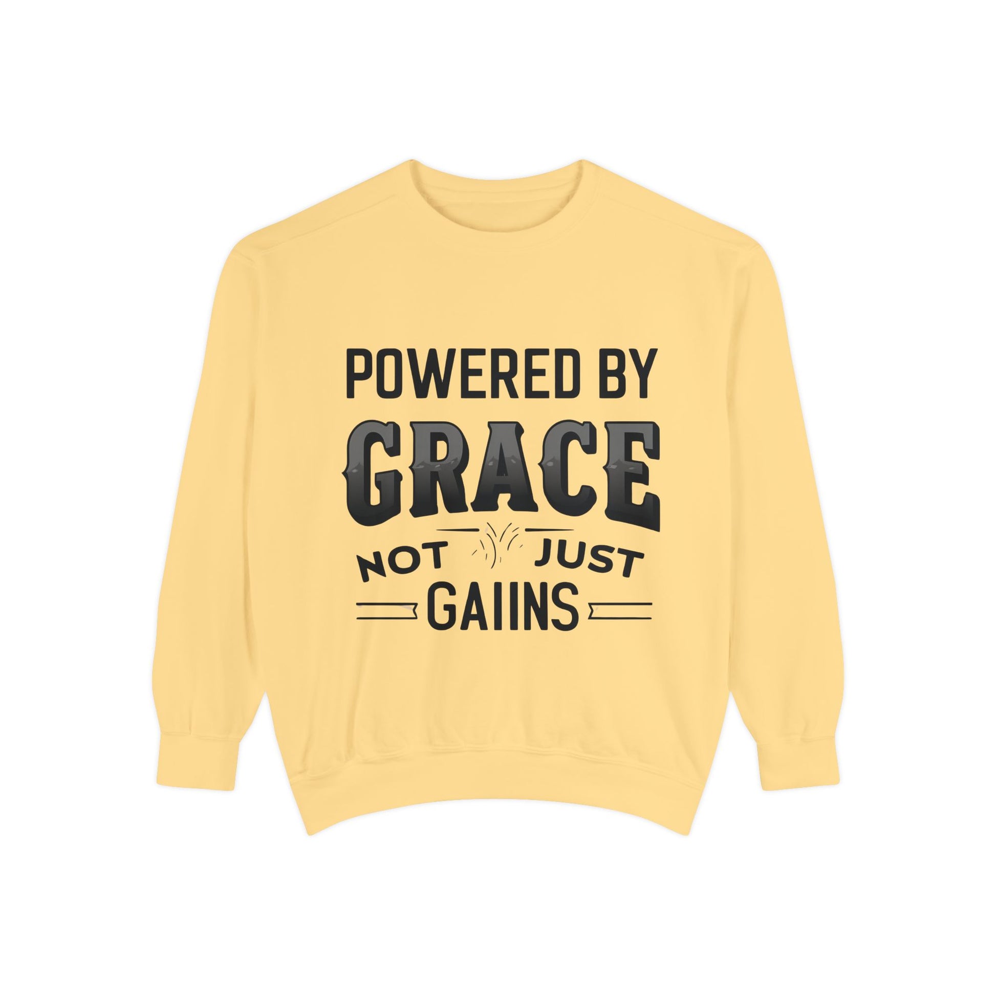 Powered by Grace Sweatshirt – Unisex Faith Apparel