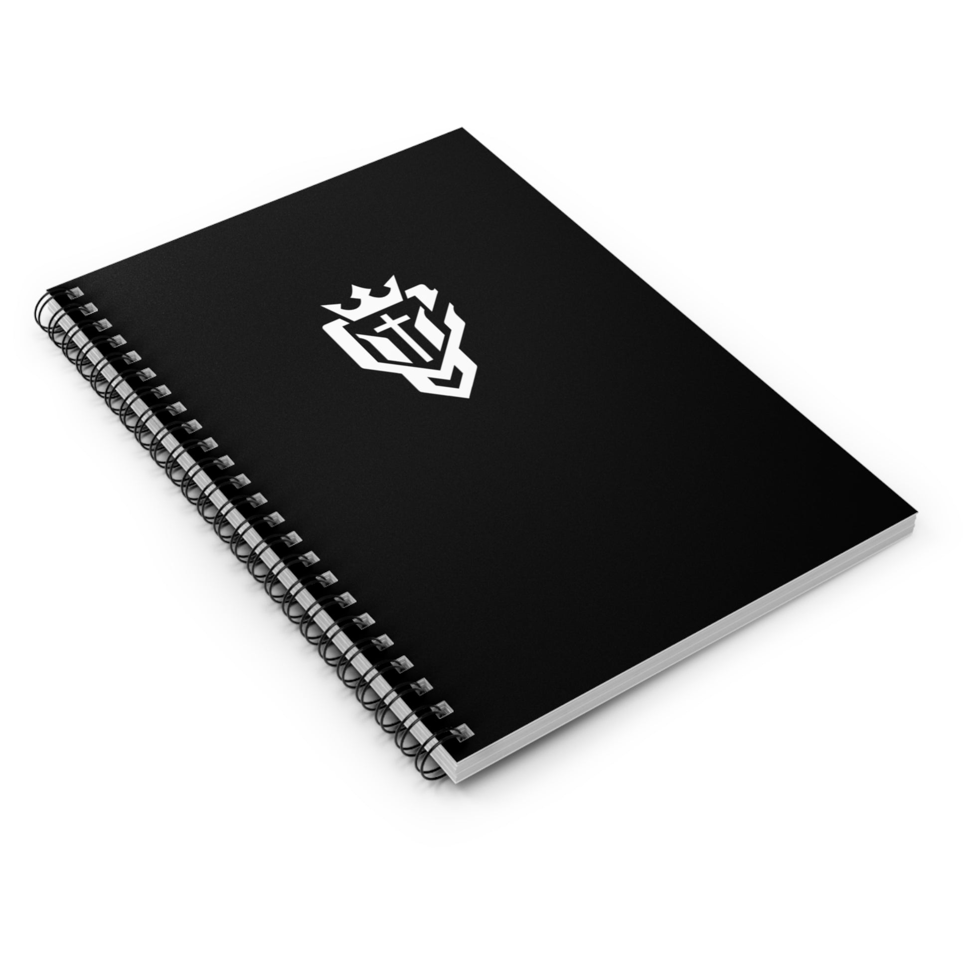 Black Spiral Notebook - Crowned By Glory
