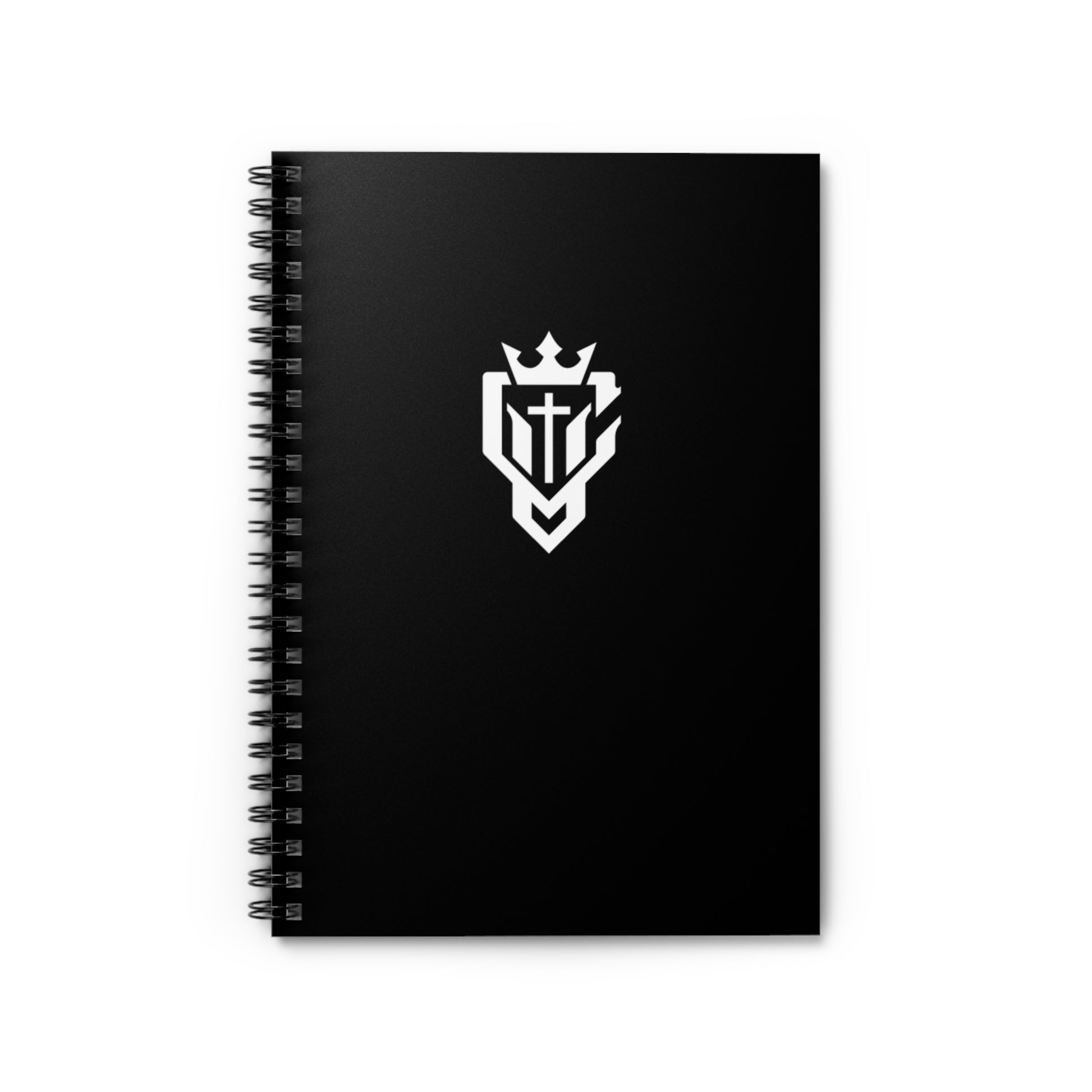 Black Spiral Notebook - Crowned By Glory
