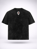 Black t-shirt with 'BIG JESUS ENERGY' text on front and logo on back