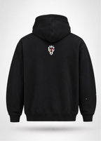 Black hoodie with 'BIG JESUS ENERGY' text on front and logo on back, on a white background